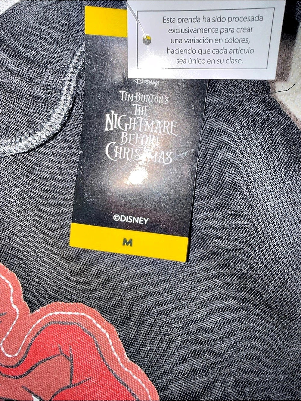 Disney The Nightmare Before Christmas Jack & Sally Patchwork Zip-Up Hoodie – XS - Picture 5 of 6